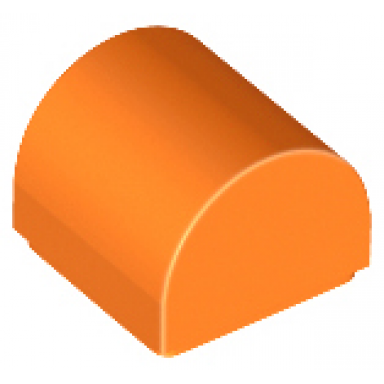 orange slope curved 1 x 1 x 2 3 double