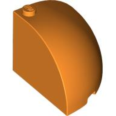 orange brick round corner 4 x 4 x 2 2 3 dome top