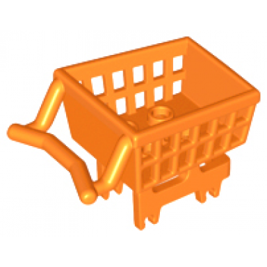 orange minifigure utensil shopping cart frame
