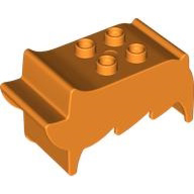 orange duplo hair short spiky