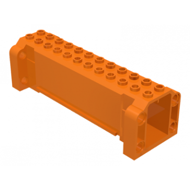orange crane section 4 x 12 x 3 with 8 pin holes