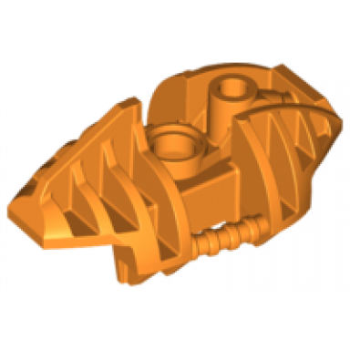 orange bionicle piraka leg upper section cover