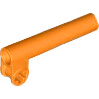 orange technic axle connector perpendicular 2 x 5 bent