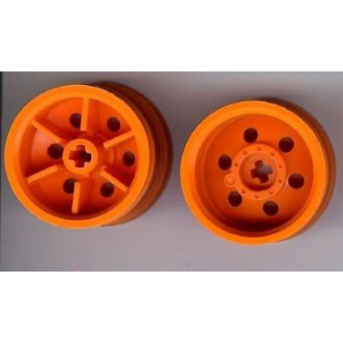orange wheel 30.4mm d x 20mm with no pin holes