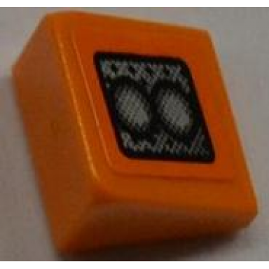 orange slope 30 1 x 1 x 2 3 with 2 headlights pattern model left side sticker - set 8186