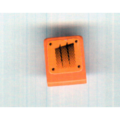 orange slope 30 1 x 1 x 2 3 with black fade pattern model right sticker - set 8641