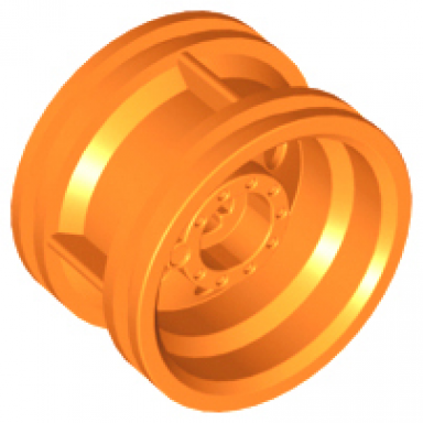 orange wheel 30.4mm d x 20mm with no pin holes and reinforced rim