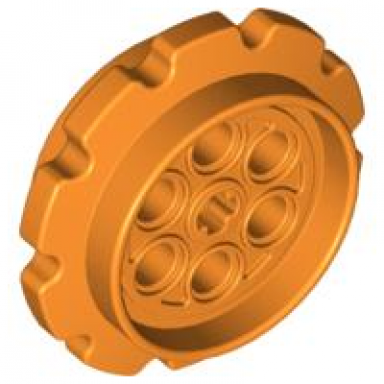 orange technic tread sprocket wheel large