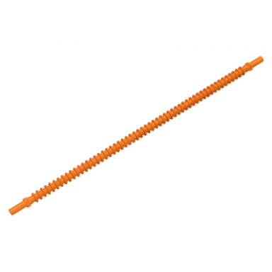orange hose flexible ribbed with 8mm ends 19l 15.2cm