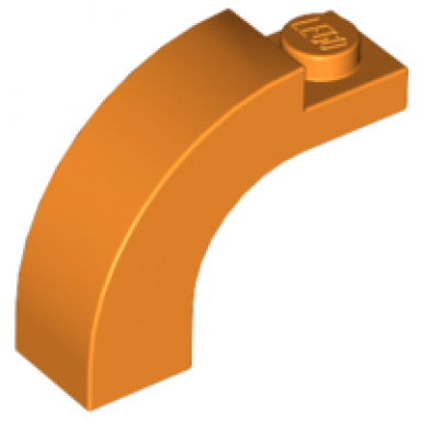 orange arch 1 x 3 x 2 curved top