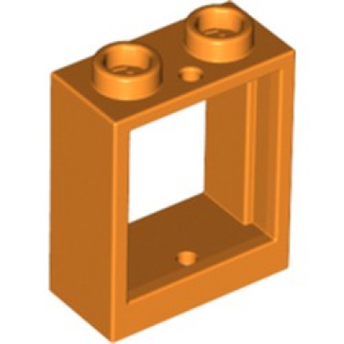 orange window 1 x 2 x 2 flat front
