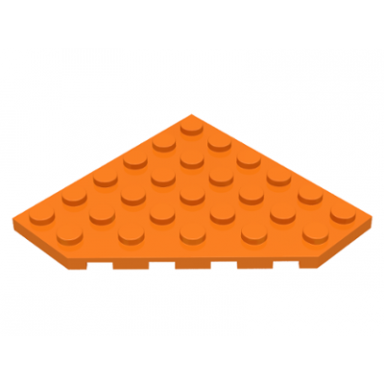 orange wedge plate 6 x 6 cut corner
