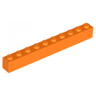 orange brick 1 x 10