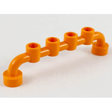 orange bar 1 x 6 with hollow studs