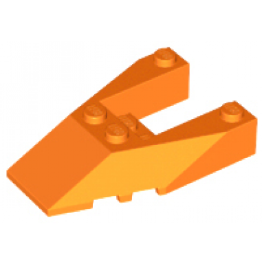orange wedge 6 x 4 cutout with stud notches