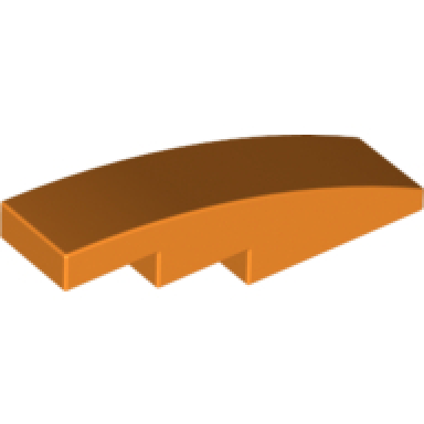 orange slope curved 4 x 1