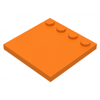 orange tile modified 4 x 4 with studs on edge