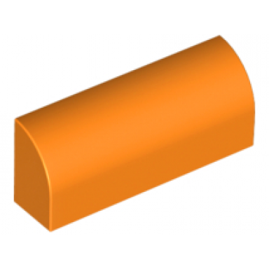 orange slope curved 1 x 4 x 1 1 3