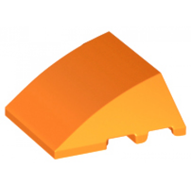 orange wedge 4 x 3 triple curved no studs
