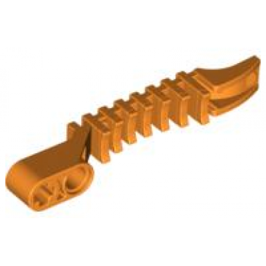 orange projectile launcher part bionicle thornax launcher half glatorian liftarm end 1 x 8