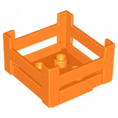 orange duplo container wooden-style crate