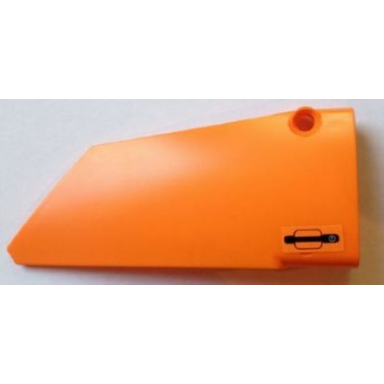 orange technic panel fairing 18 large smooth side b with door handle pattern sticker - set 8110