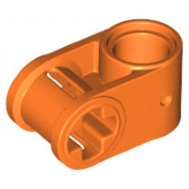 orange technic axle and pin connector perpendicular