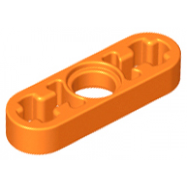 orange technic liftarm thin 1 x 3 - axle holes