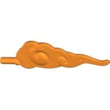orange wave rounded straight swirls with bar end cloud wind gusts