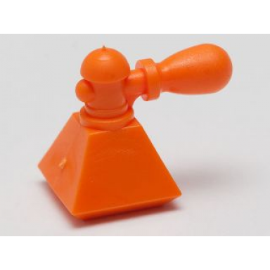orange scala accessories bottle perfume with pyramid base and atomizer