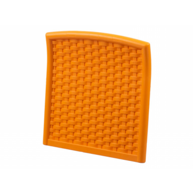 orange scala chair - back wicker