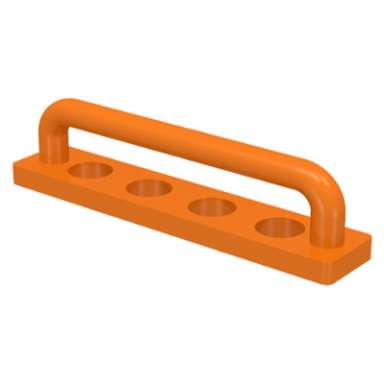 orange scala towel bar 1 x 5