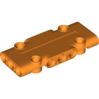orange technic panel plate 3 x 7 x 1