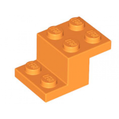 orange bracket 3 x 2 x 1 1 3 with bottom stud holder