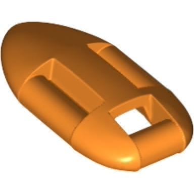 orange minifigure utensil lifeguard float - hollow back