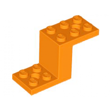 orange bracket 5 x 2 x 2 1 3 with 2 holes and bottom stud holder