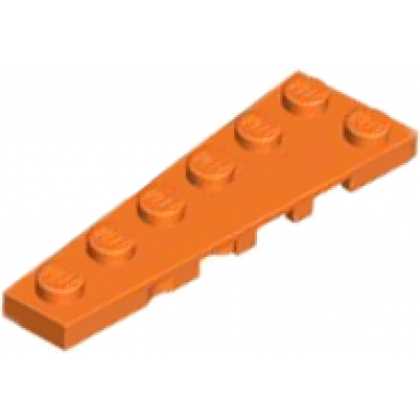 orange wedge plate 6 x 2 left