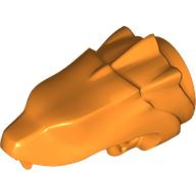 orange serpent basilisk head