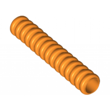 orange hose ribbed 7mm d 5l 4.0cm