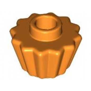 orange minifigure utensil cupcake liner - flat top