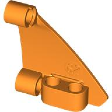orange technic panel curved 62 5 x 4 tapered right