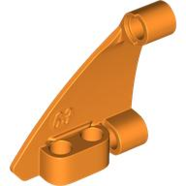 orange technic panel curved 63 5 x 4 tapered left