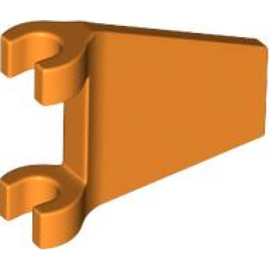 orange flag 2 x 2 trapezoid with flared edge