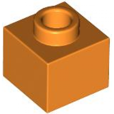orange brick modified 1 x 1 x 2 3 with open stud