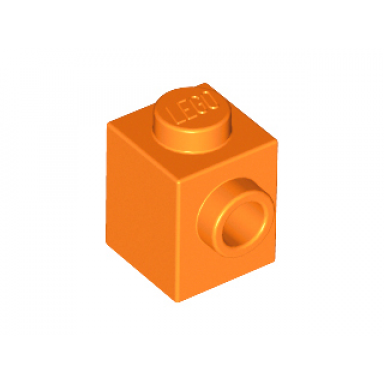 orange brick modified 1 x 1 with stud on side