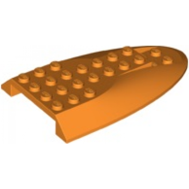 orange aircraft fuselage aft section curved top 6 x 10