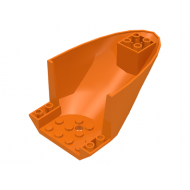 orange aircraft fuselage aft section curved bottom 6 x 10