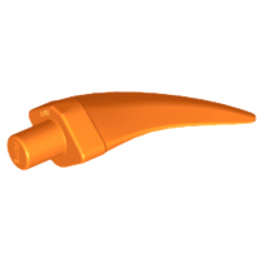 orange barb claw horn tooth - medium