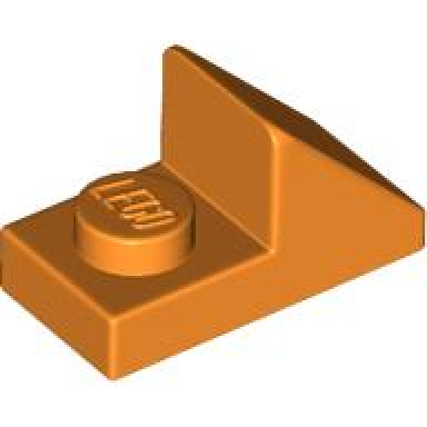 orange slope 45 2 x 1 with 2 3 cutout