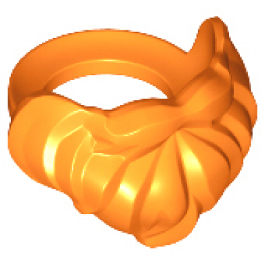 orange minifigure beard medium short